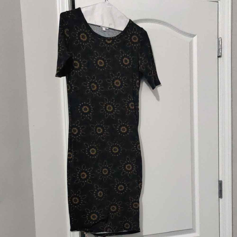 LuLaRoe Dark Floral Mini Dress